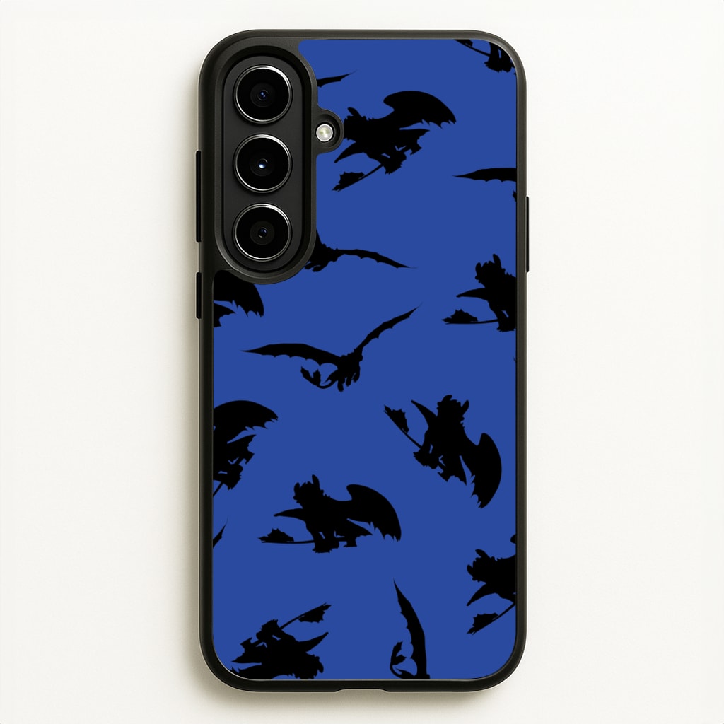Dragon Silhouettes Pattern - How To Train Your Dragon Phone Case for Galaxy A56