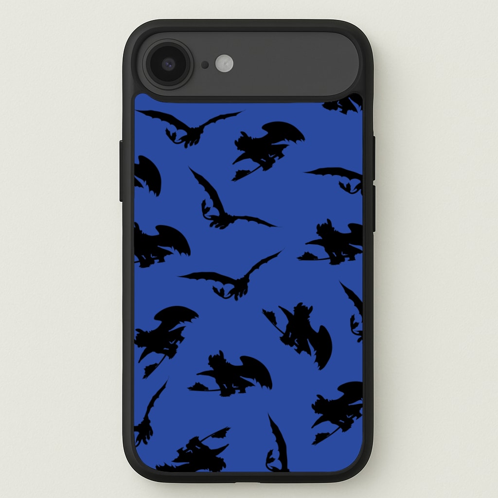 Dragon Silhouettes Pattern Phone Case for iPhone 17 Air