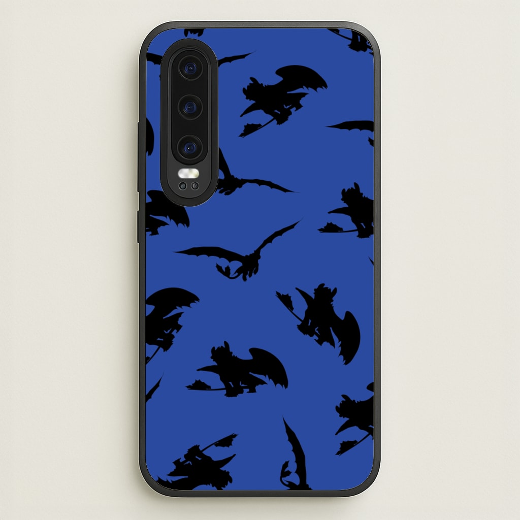 Dragon Silhouettes Pattern - How To Train Your Dragon Phone Case for Huawei P30
