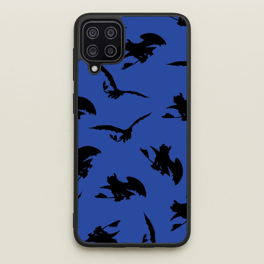 Dragon Silhouettes Pattern - How To Train Your Dragon Phone Case for Galaxy A12