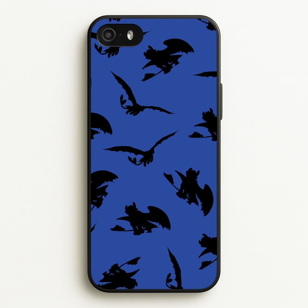 Dragon Silhouettes Pattern - How To Train Your Dragon Phone Case for iPhone 5 / 5s / SE 2016