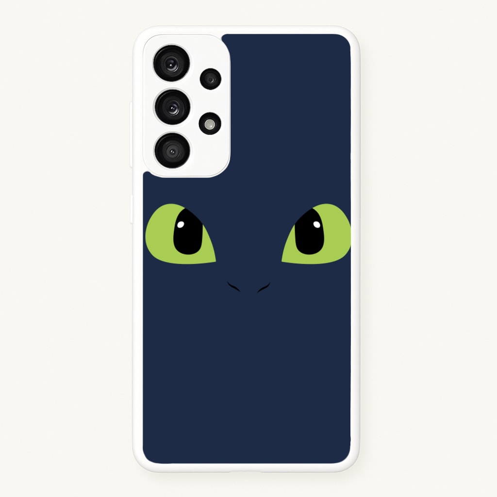 Black Fury Dragon Face - How To Train Your Dragon Phone Case for Galaxy A53