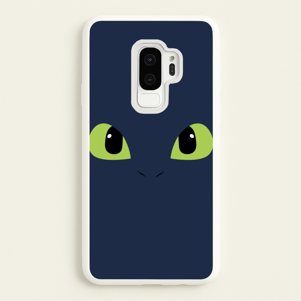 Black Fury Dragon Face - How To Train Your Dragon Phone Case for Galaxy S9 Plus