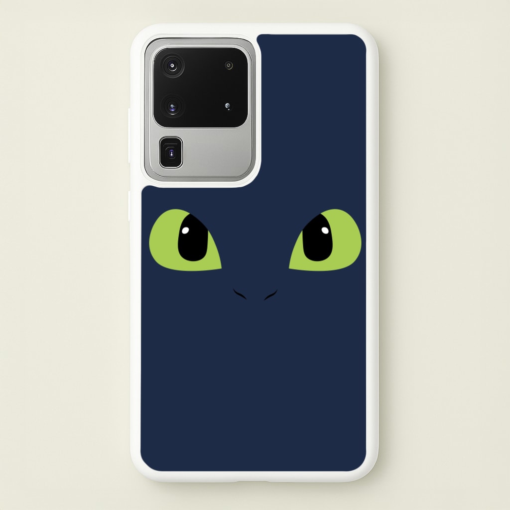 Black Fury Dragon Face - How To Train Your Dragon Phone Case for Galaxy S20 Ultra