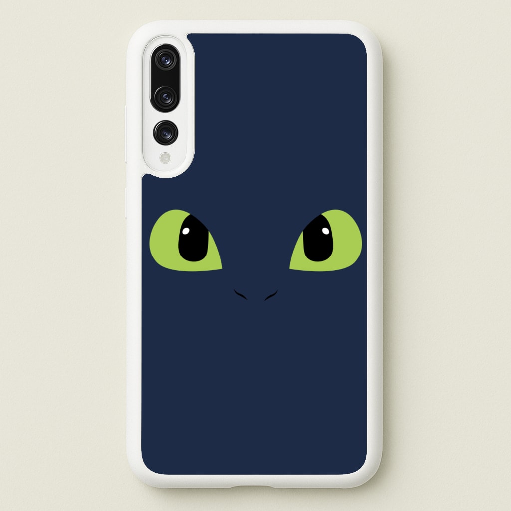 Black Fury Dragon Face - How To Train Your Dragon Phone Case for Huawei P20 Pro