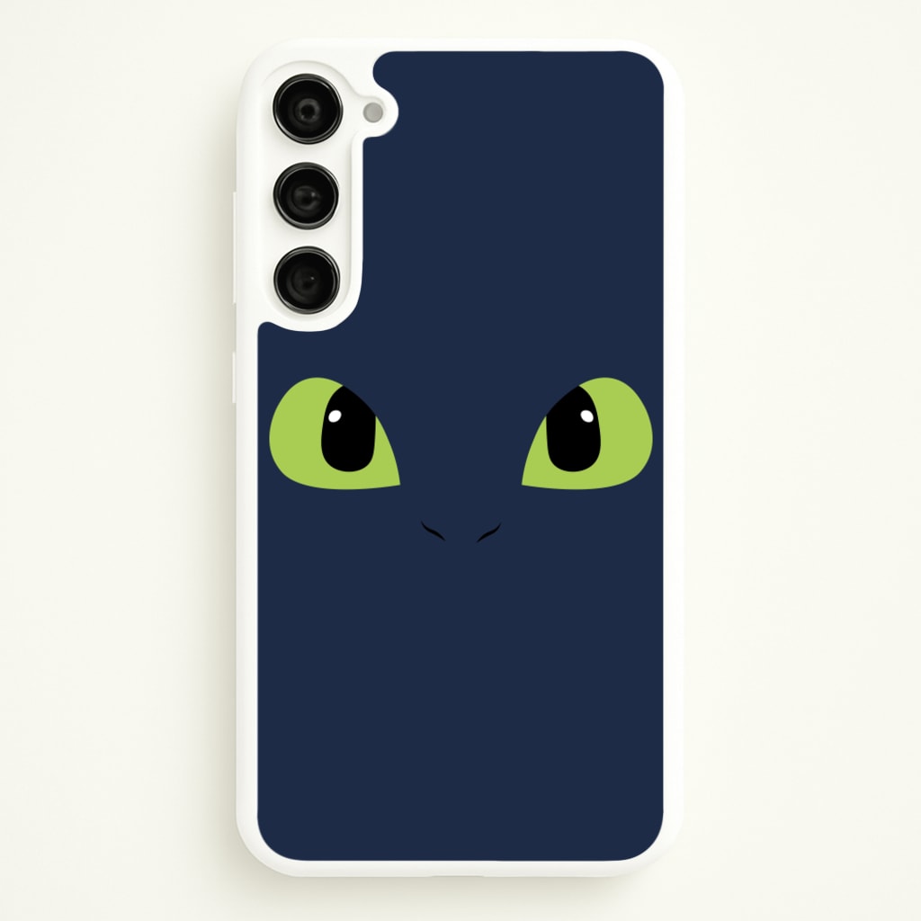 Black Fury Dragon Face - How To Train Your Dragon Phone Case for Galaxy S23 Plus