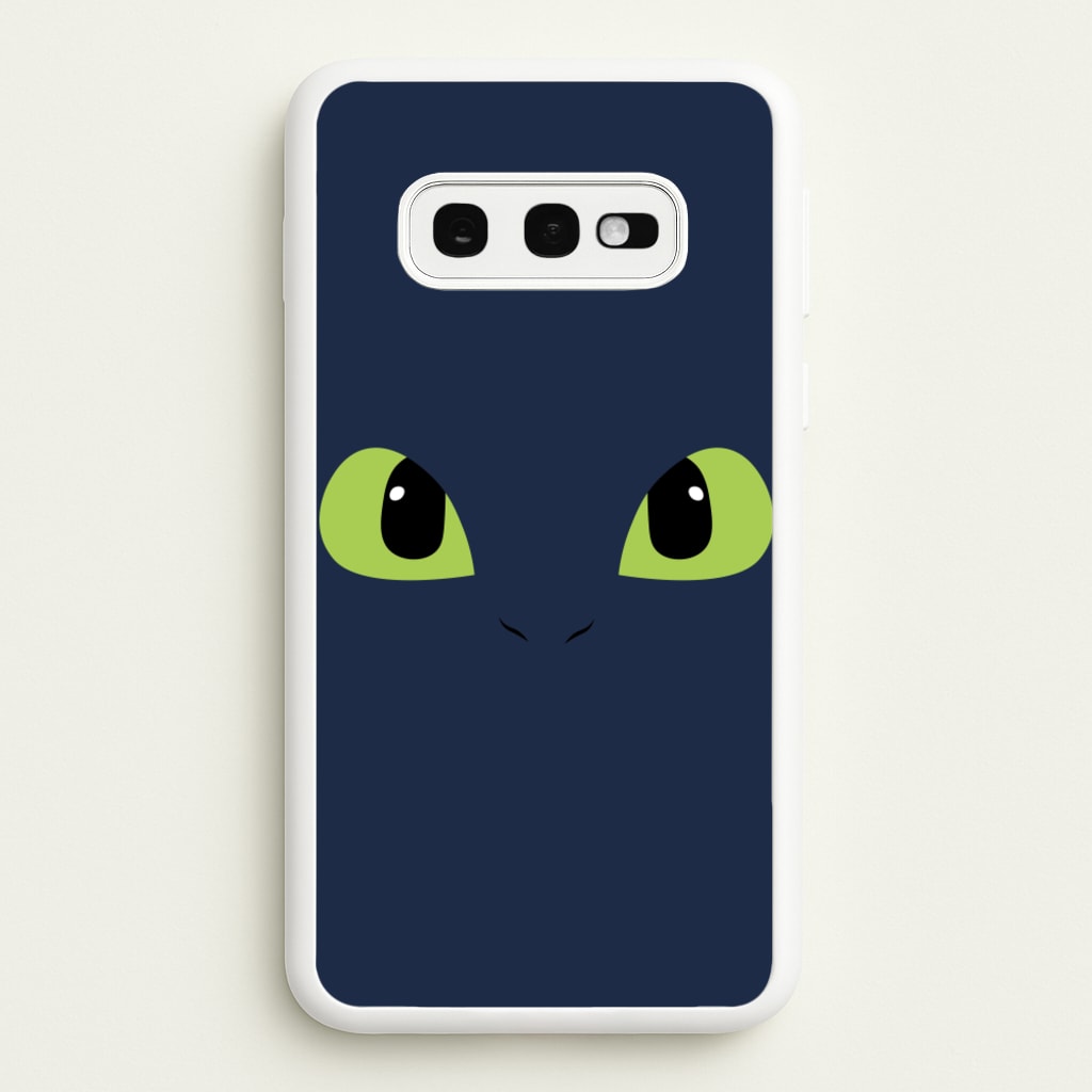 Black Fury Dragon Face - How To Train Your Dragon Phone Case for Galaxy S10e