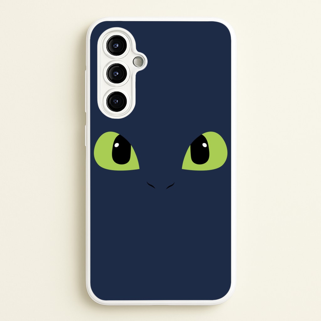 Black Fury Dragon Face - How To Train Your Dragon Phone Case for Galaxy A54
