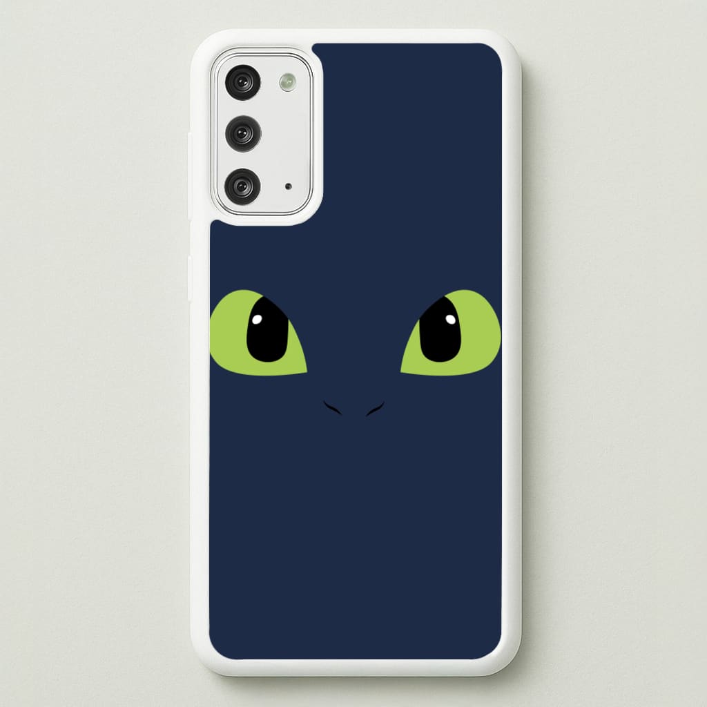 Black Fury Dragon Face - How To Train Your Dragon Phone Case for Galaxy Note 20