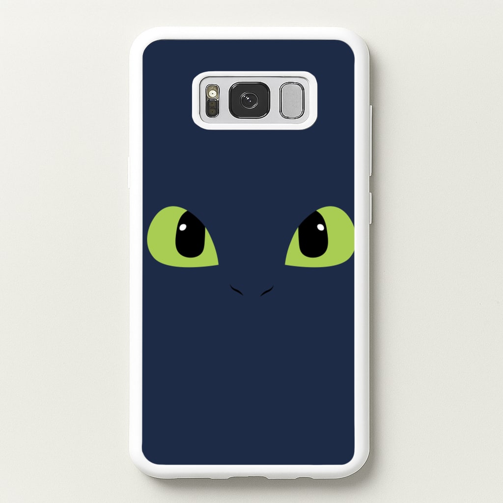Black Fury Dragon Face - How To Train Your Dragon Phone Case for Galaxy S8 Plus