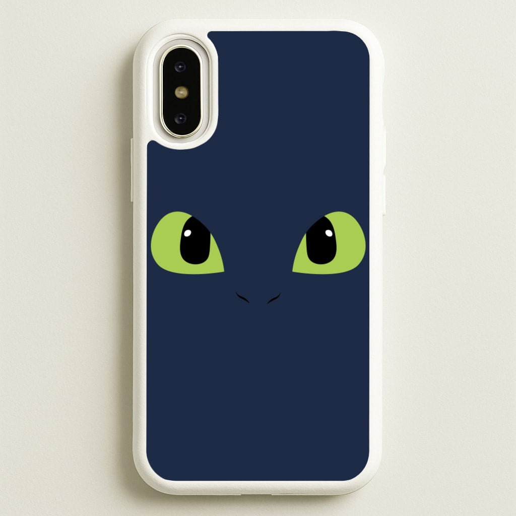 Black Fury Dragon Face - How To Train Your Dragon Phone Case for iPhone X / XS