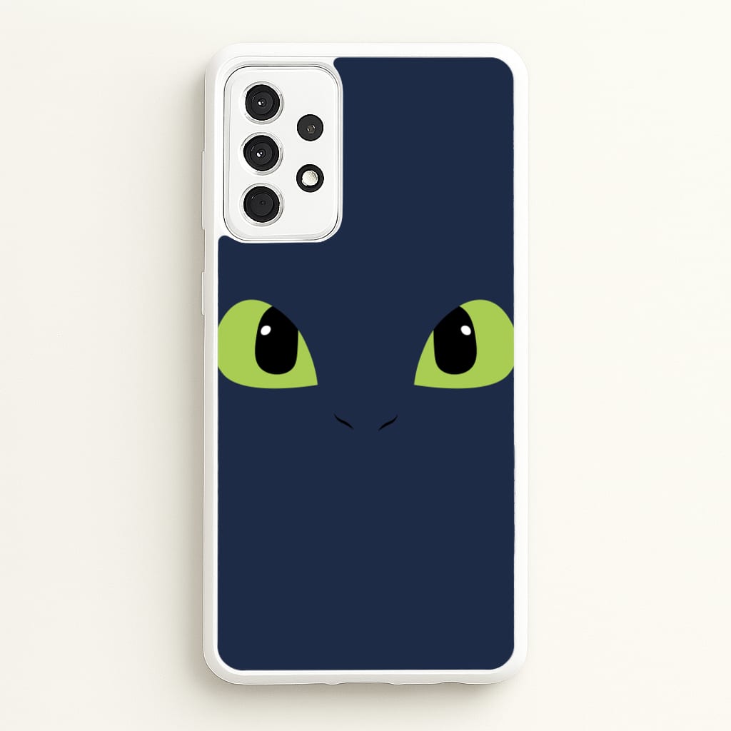 Black Fury Dragon Face - How To Train Your Dragon Phone Case for Galaxy A52 / A52s