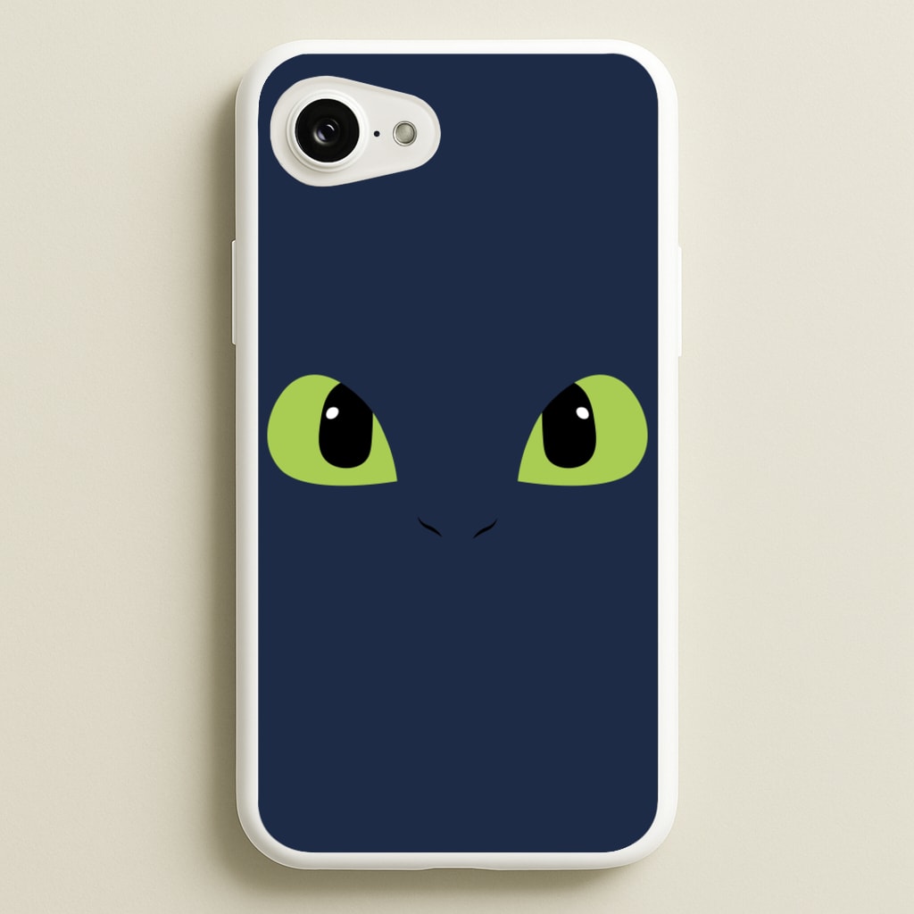 Black Fury Dragon Face - How To Train Your Dragon Phone Case for iPhone 16e