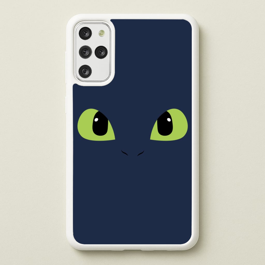 Black Fury Dragon Face - How To Train Your Dragon Phone Case for Galaxy S20 Plus