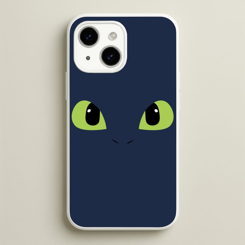 Black Fury Dragon Face - How To Train Your Dragon Phone Case for iPhone 14 Plus