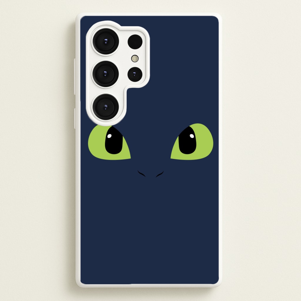 Black Fury Dragon Face - How To Train Your Dragon Phone Case for Galaxy S25 Ultra