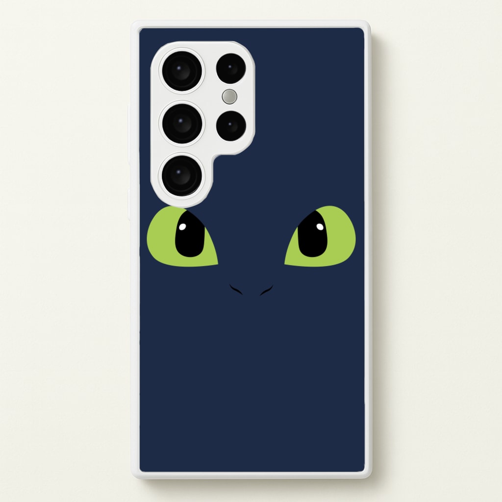 Black Fury Dragon Face - How To Train Your Dragon Phone Case for Galaxy S24 Ultra