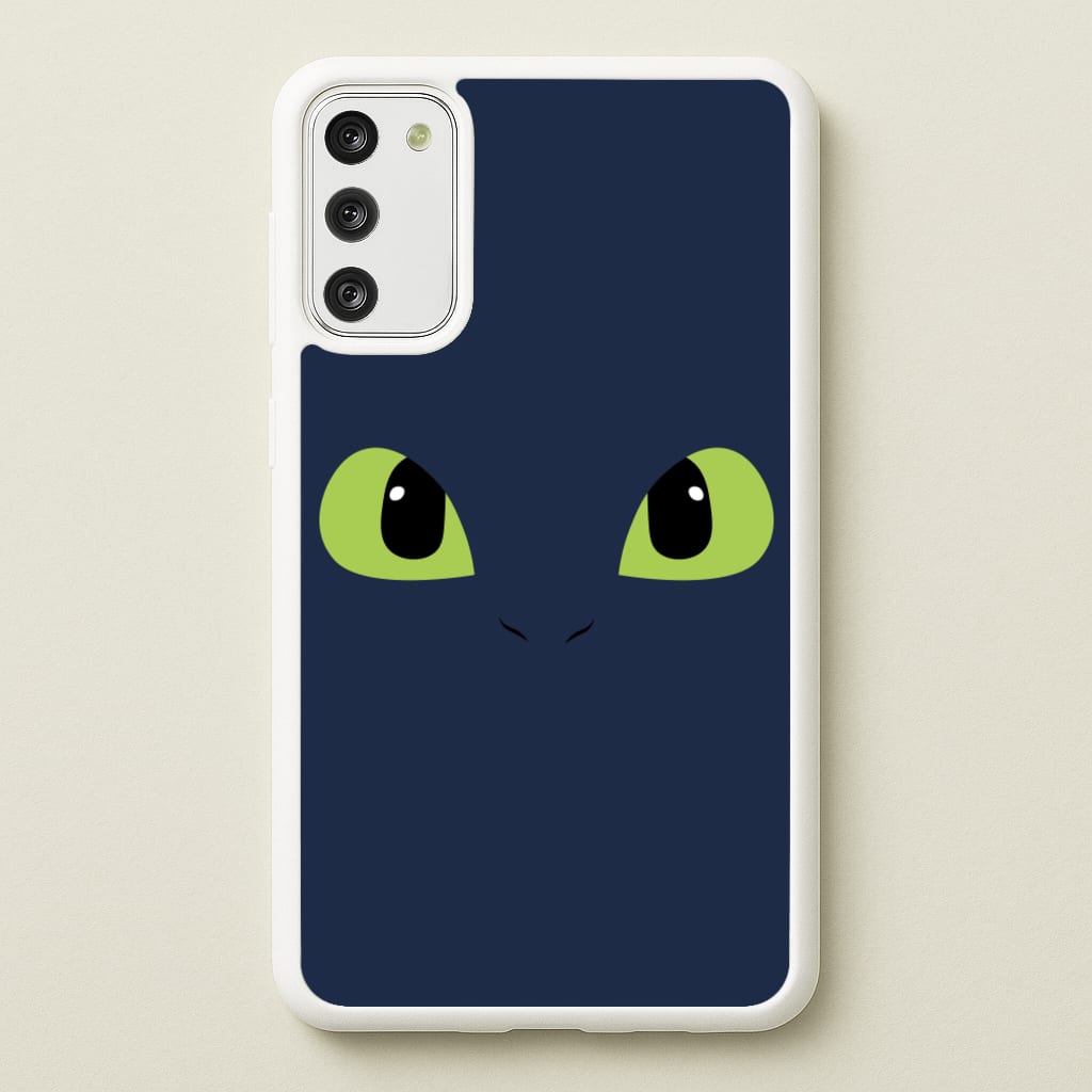 Black Fury Dragon Face - How To Train Your Dragon Phone Case for Galaxy S20