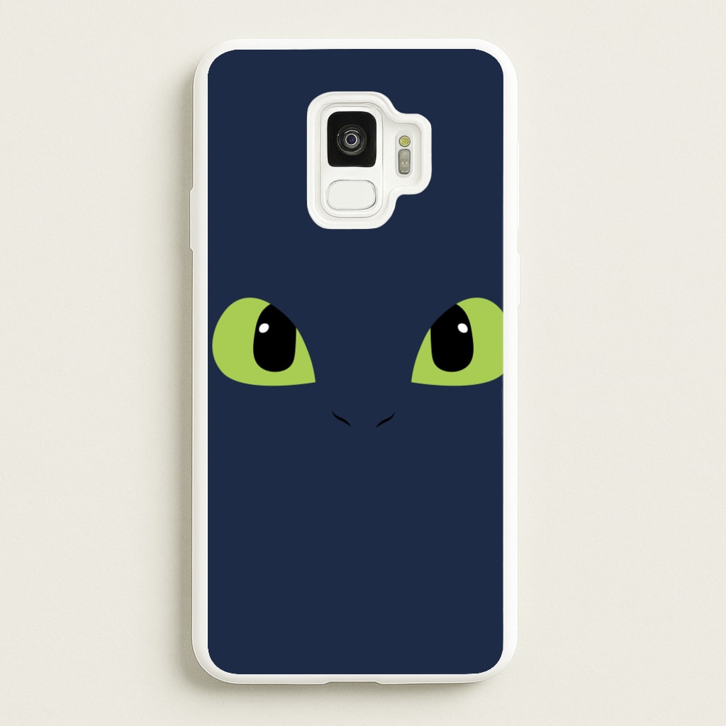 Black Fury Dragon Face - How To Train Your Dragon Phone Case for Galaxy S9