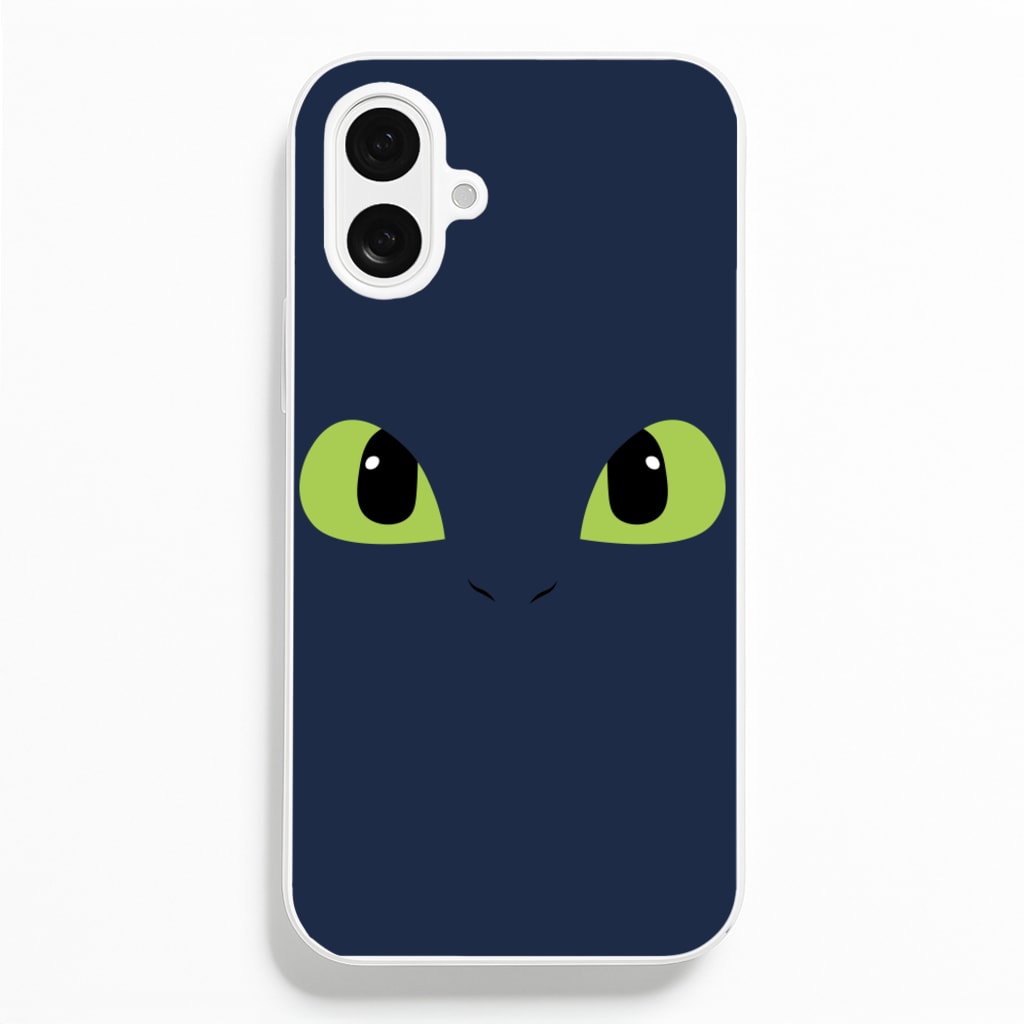 Black Fury Dragon Face - How To Train Your Dragon Phone Case for iPhone 16 Plus