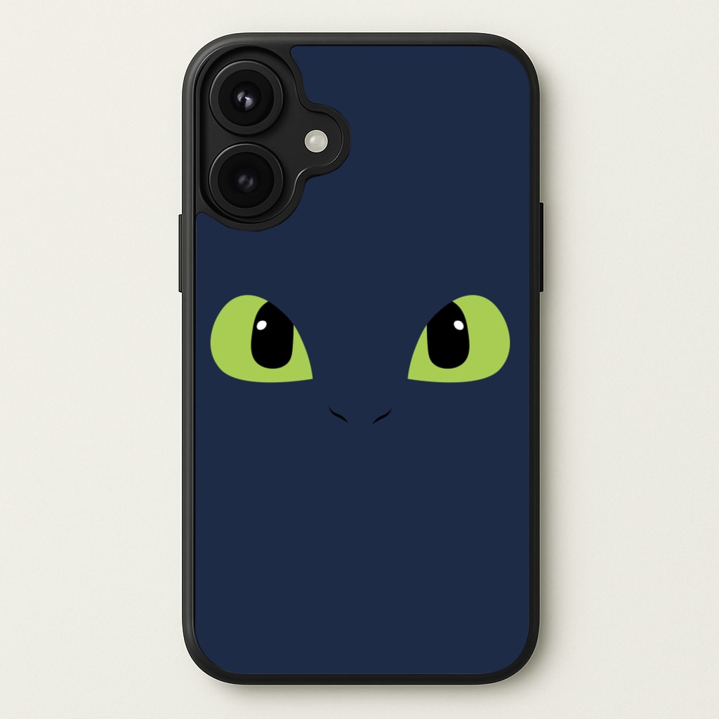 Black Fury Dragon Face Phone Case for iPhone 17