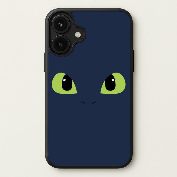 Black Fury Dragon Face Phone Case for iPhone 17