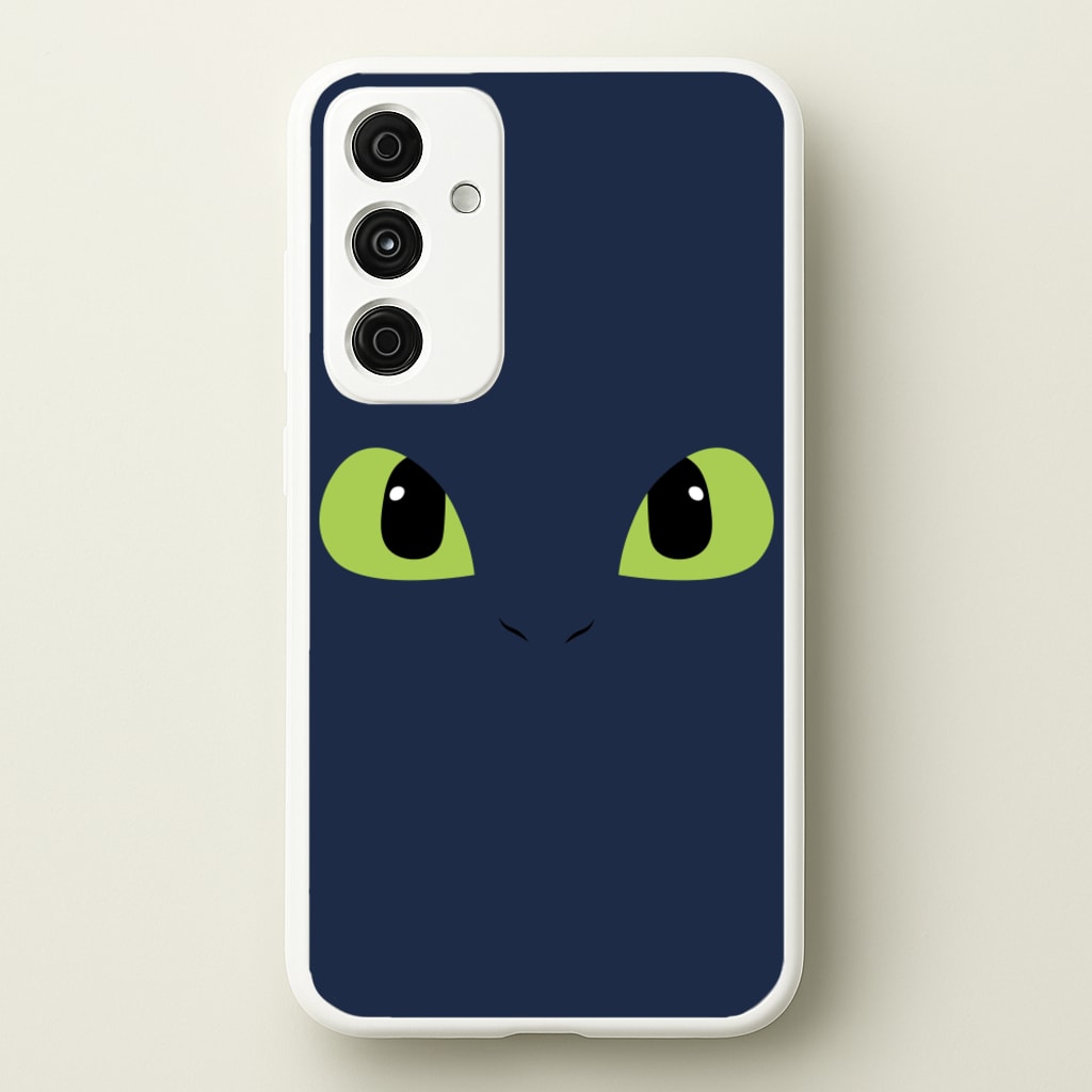 Black Fury Dragon Face - How To Train Your Dragon Phone Case for Galaxy A55