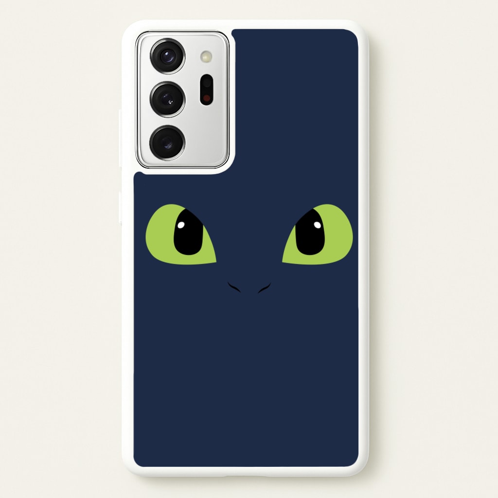 Black Fury Dragon Face - How To Train Your Dragon Phone Case for Galaxy Note 20 Ultra