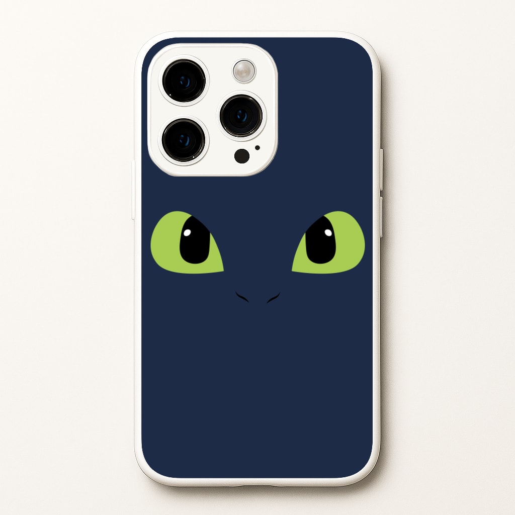 Black Fury Dragon Face - How To Train Your Dragon Phone Case for iPhone 15 Pro Max