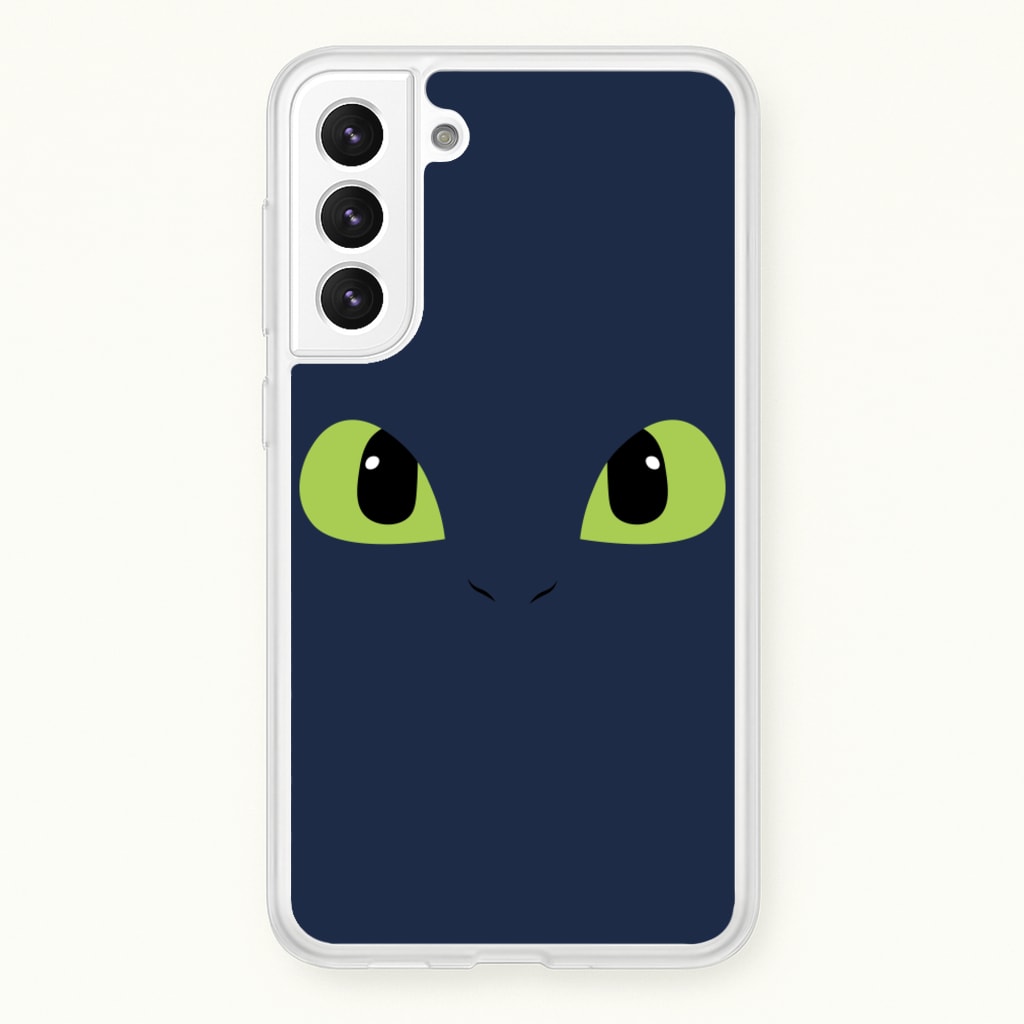 Black Fury Dragon Face - How To Train Your Dragon Phone Case for Galaxy S22 Plus