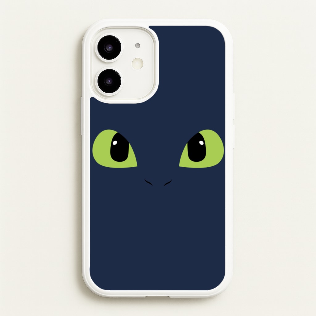 Black Fury Dragon Face - How To Train Your Dragon Phone Case for iPhone 12 Mini