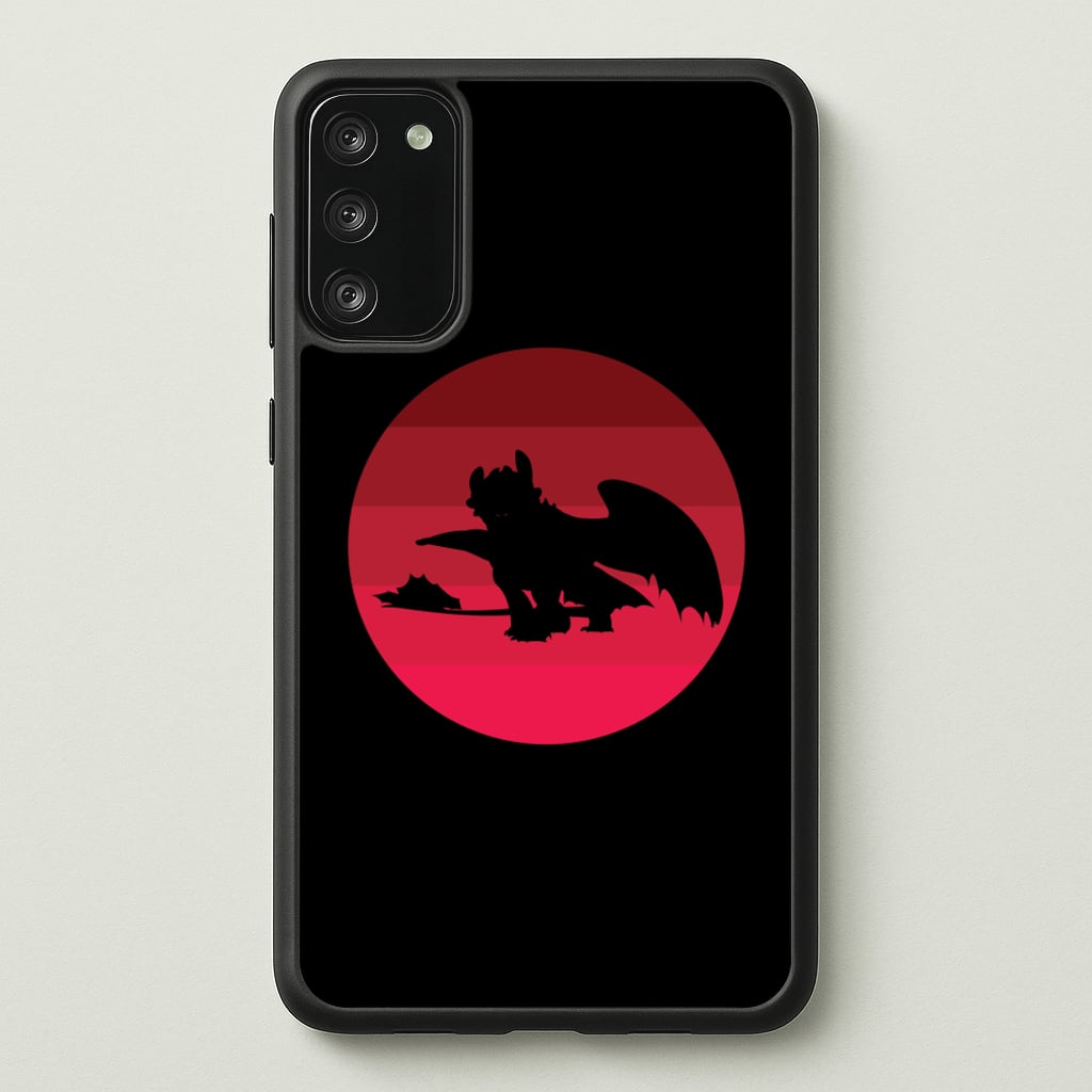 Red Sunset Dragon - How To Train Your Dragon Phone Case for Galaxy S20FE