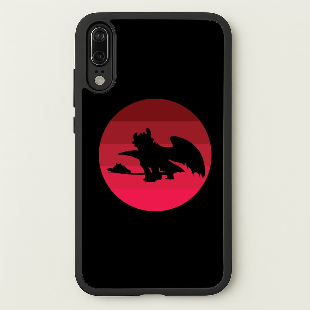 Red Sunset Dragon - How To Train Your Dragon Phone Case for Huawei P20