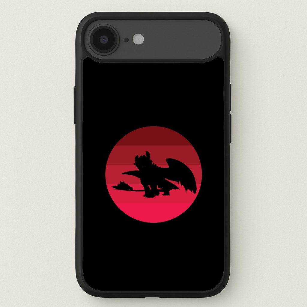 Red Sunset Dragon Phone Case for iPhone 17 Air