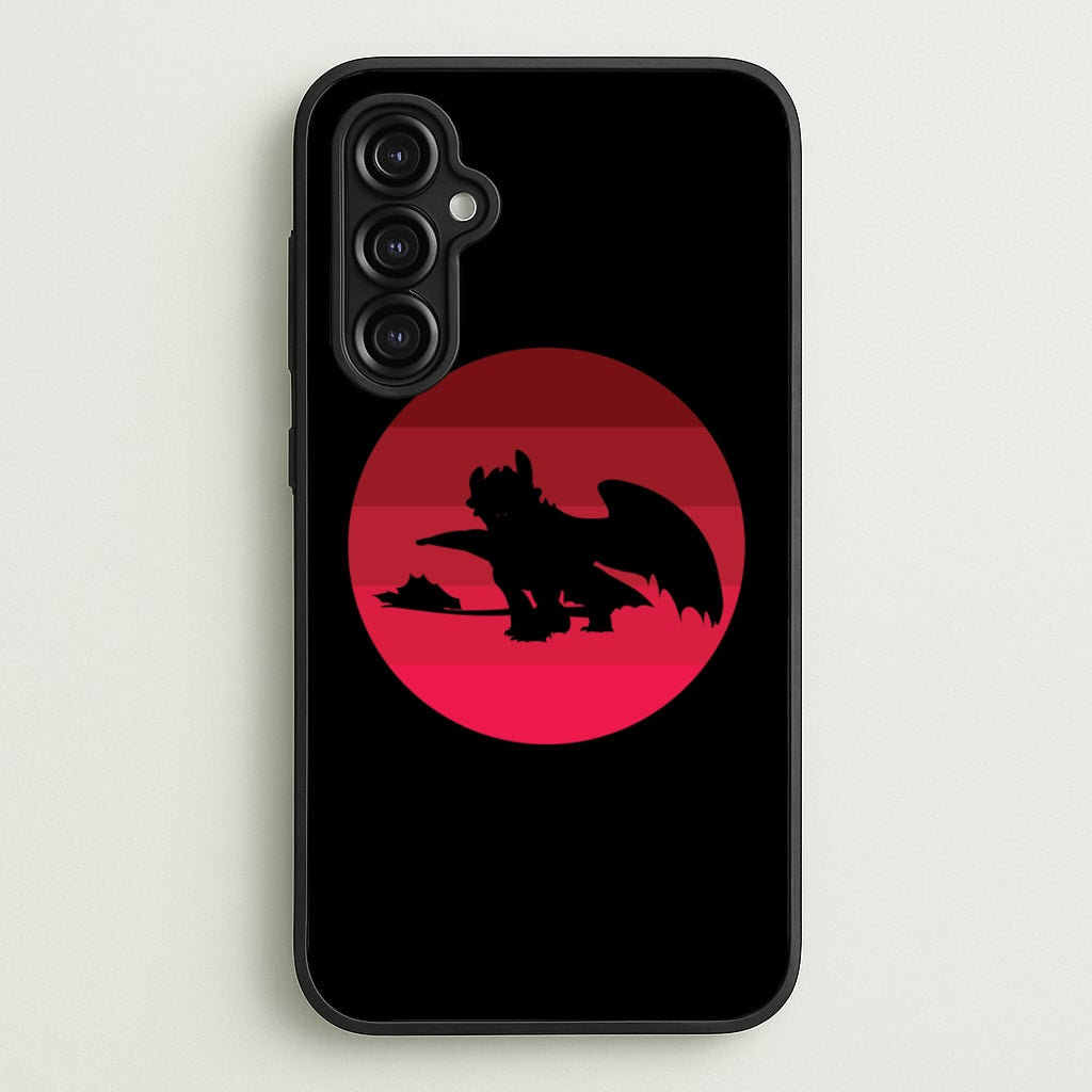 Red Sunset Dragon - How To Train Your Dragon Phone Case for Galaxy A14