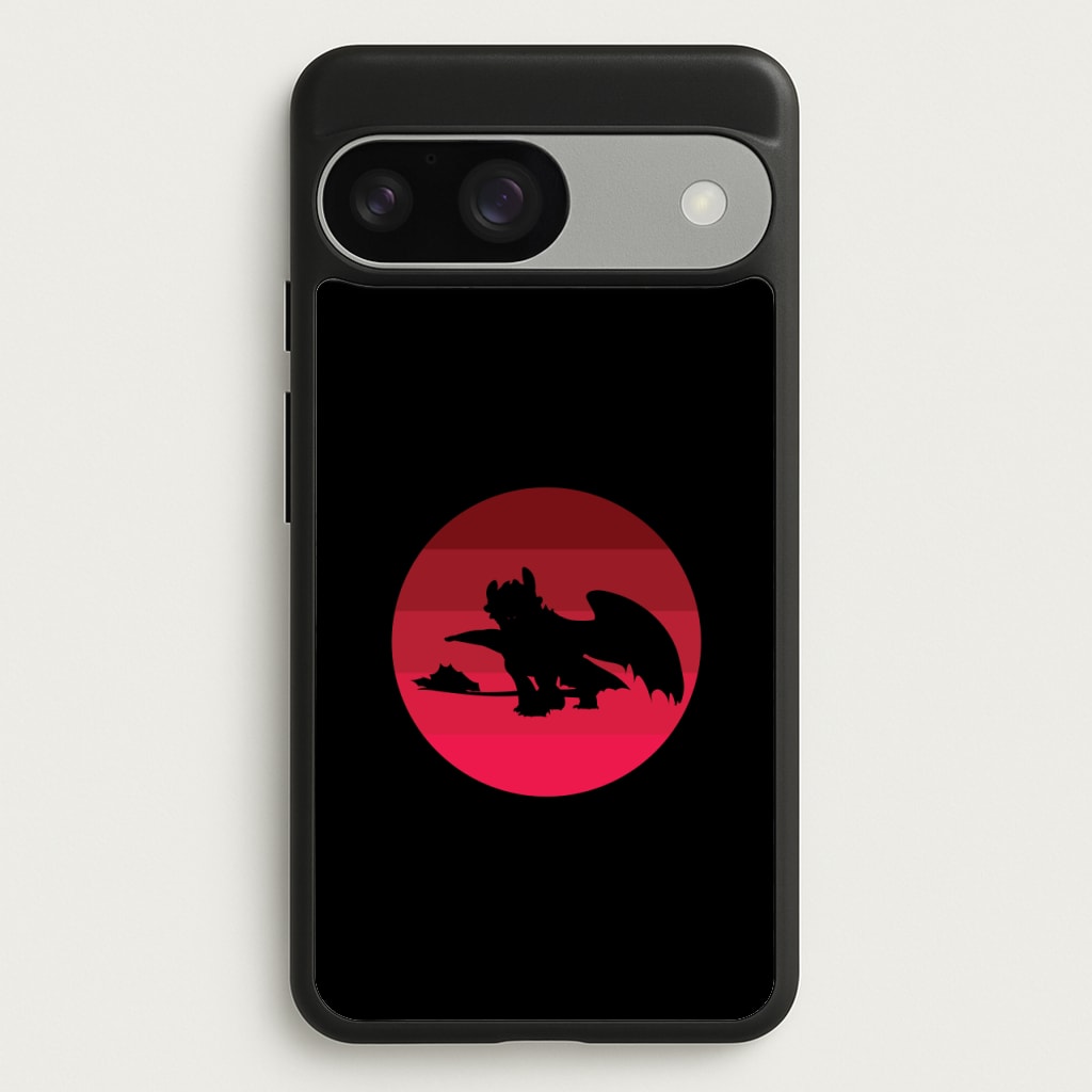 Red Sunset Dragon - How To Train Your Dragon Phone Case for Google Pixel 9 / 9 Pro