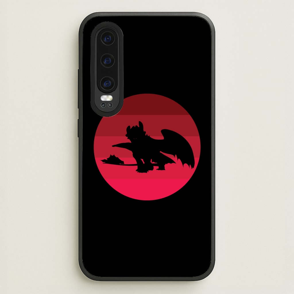 Red Sunset Dragon - How To Train Your Dragon Phone Case for Huawei P30