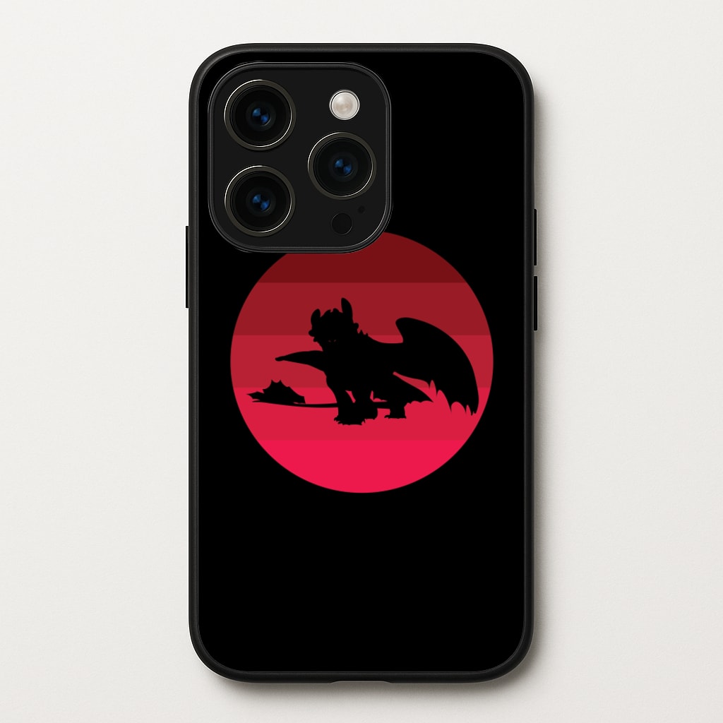 Red Sunset Dragon - How To Train Your Dragon Phone Case for iPhone 14 Pro