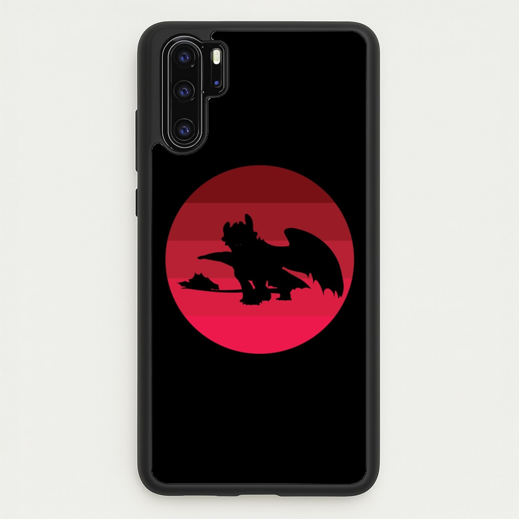Red Sunset Dragon - How To Train Your Dragon Phone Case for Huawei P30 Pro