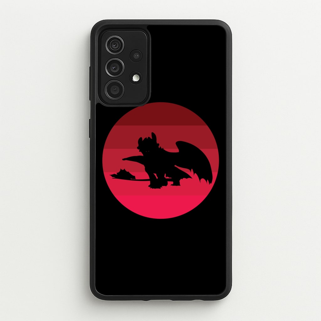 Red Sunset Dragon - How To Train Your Dragon Phone Case for Galaxy A52 / A52s