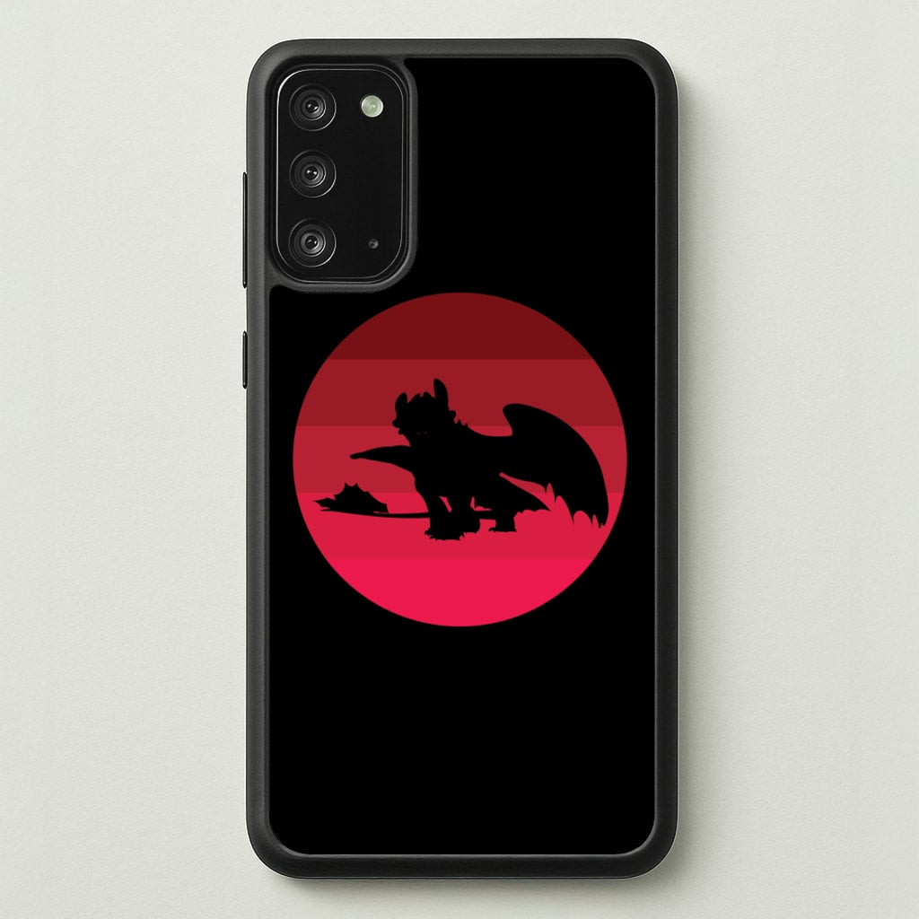 Red Sunset Dragon - How To Train Your Dragon Phone Case for Galaxy Note 20
