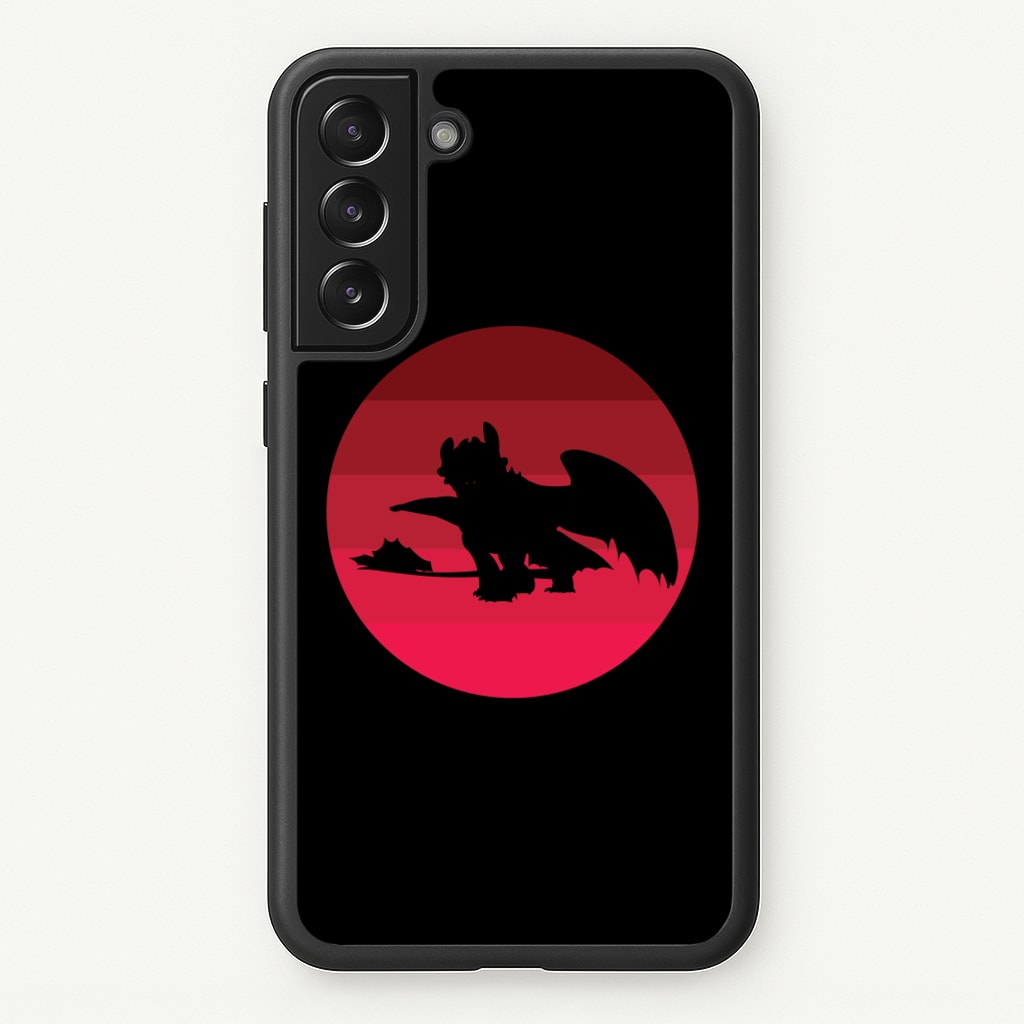 Red Sunset Dragon - How To Train Your Dragon Phone Case for Galaxy S21 Plus