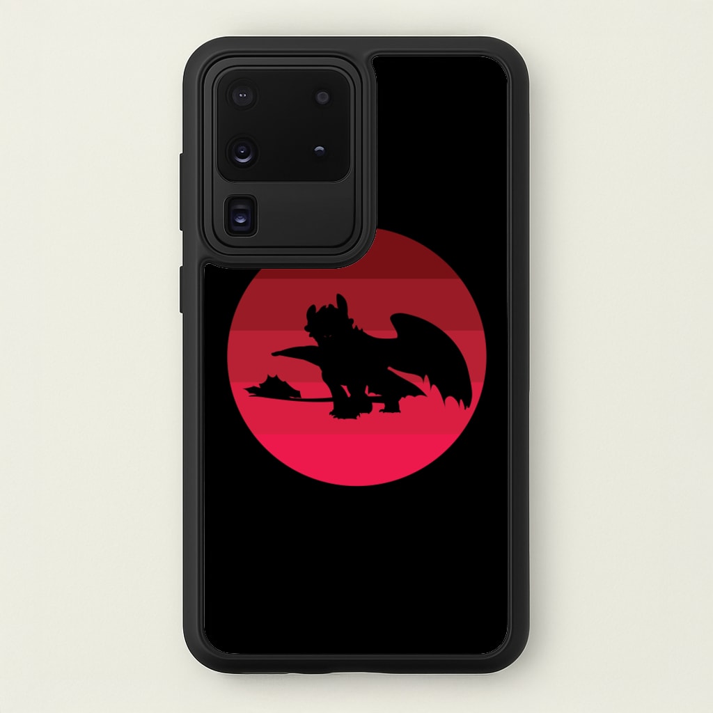 Red Sunset Dragon - How To Train Your Dragon Phone Case for Galaxy S20 Ultra