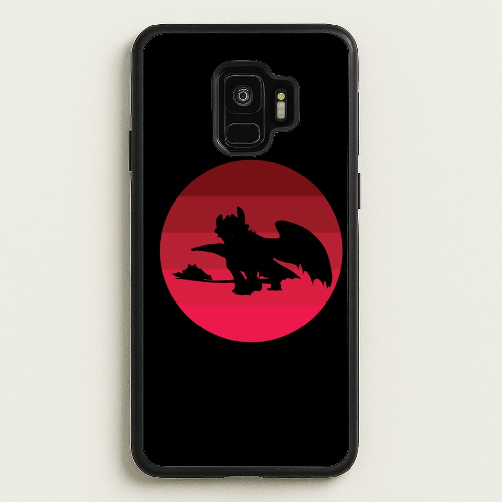 Red Sunset Dragon - How To Train Your Dragon Phone Case for Galaxy S9