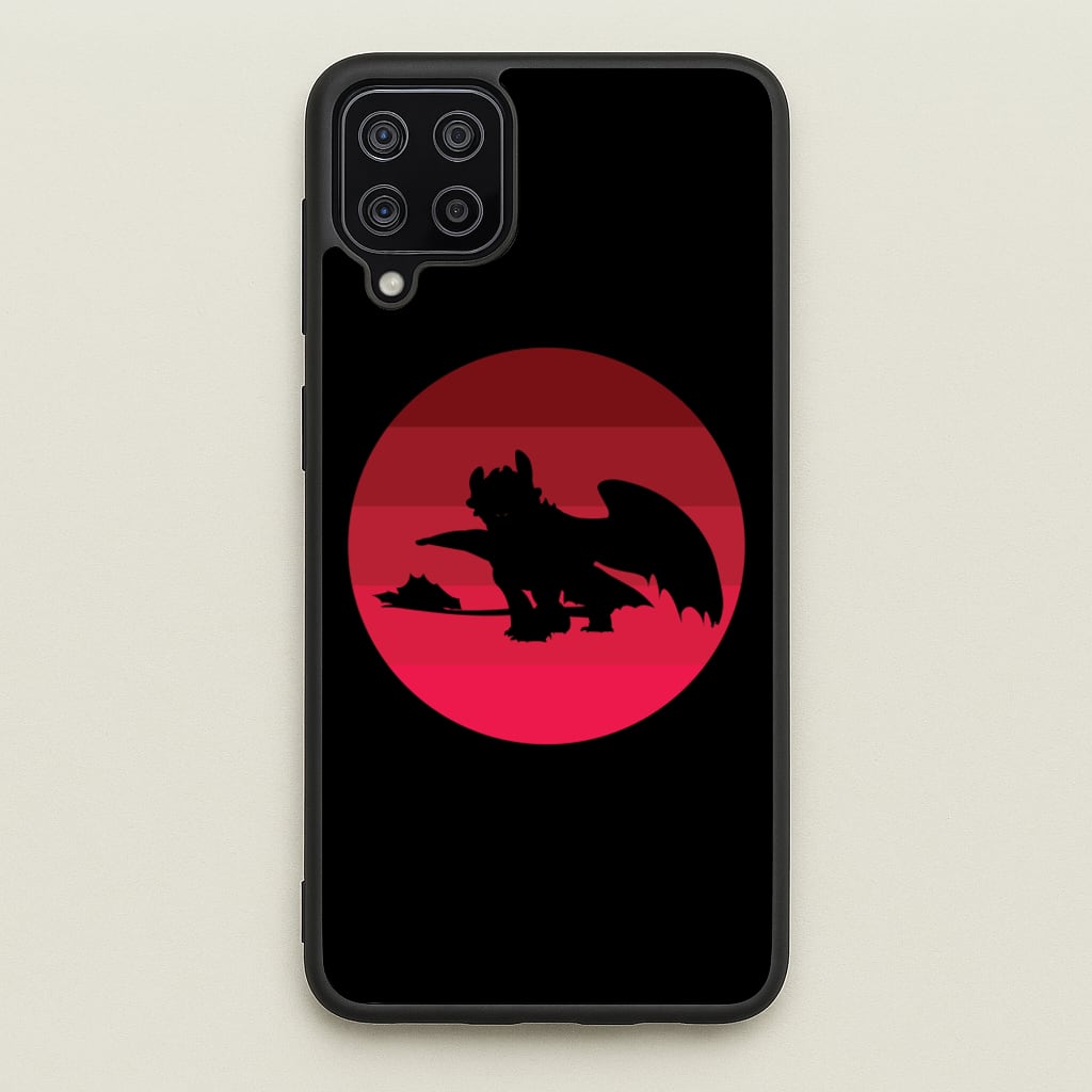 Red Sunset Dragon - How To Train Your Dragon Phone Case for Galaxy A12