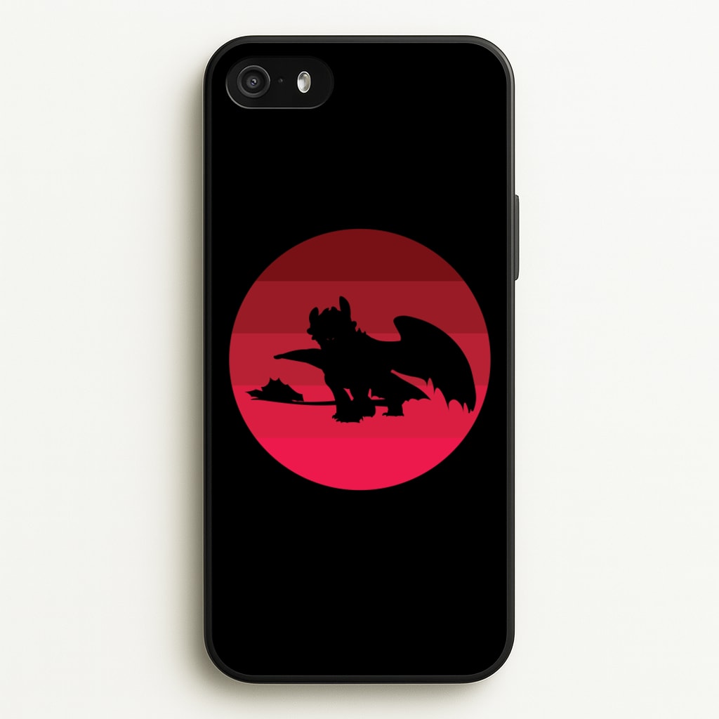 Red Sunset Dragon - How To Train Your Dragon Phone Case for iPhone 5 / 5s / SE 2016