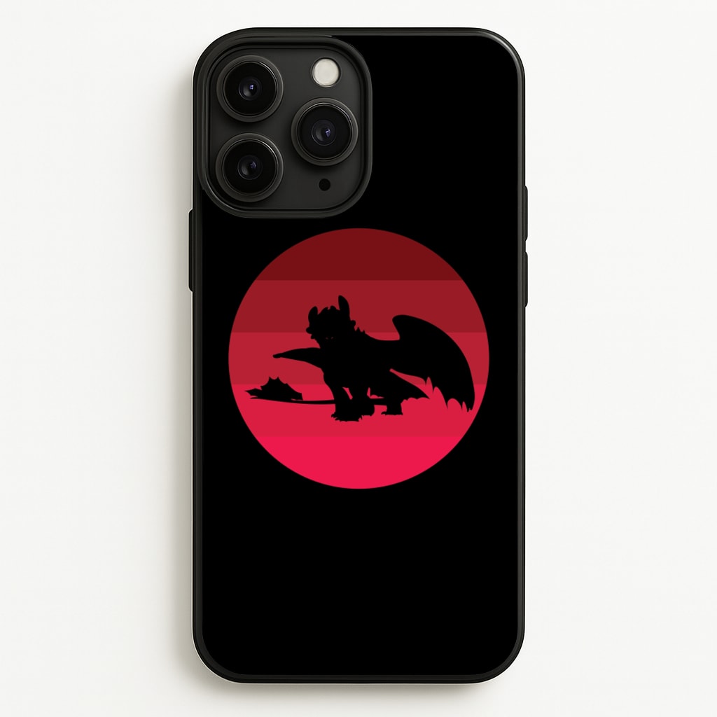 Red Sunset Dragon - How To Train Your Dragon Phone Case for iPhone 11 Pro