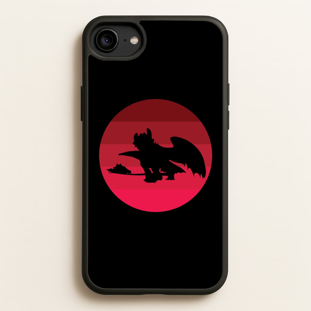 Red Sunset Dragon - How To Train Your Dragon Phone Case for iPhone 6 / 7 / 8 / SE