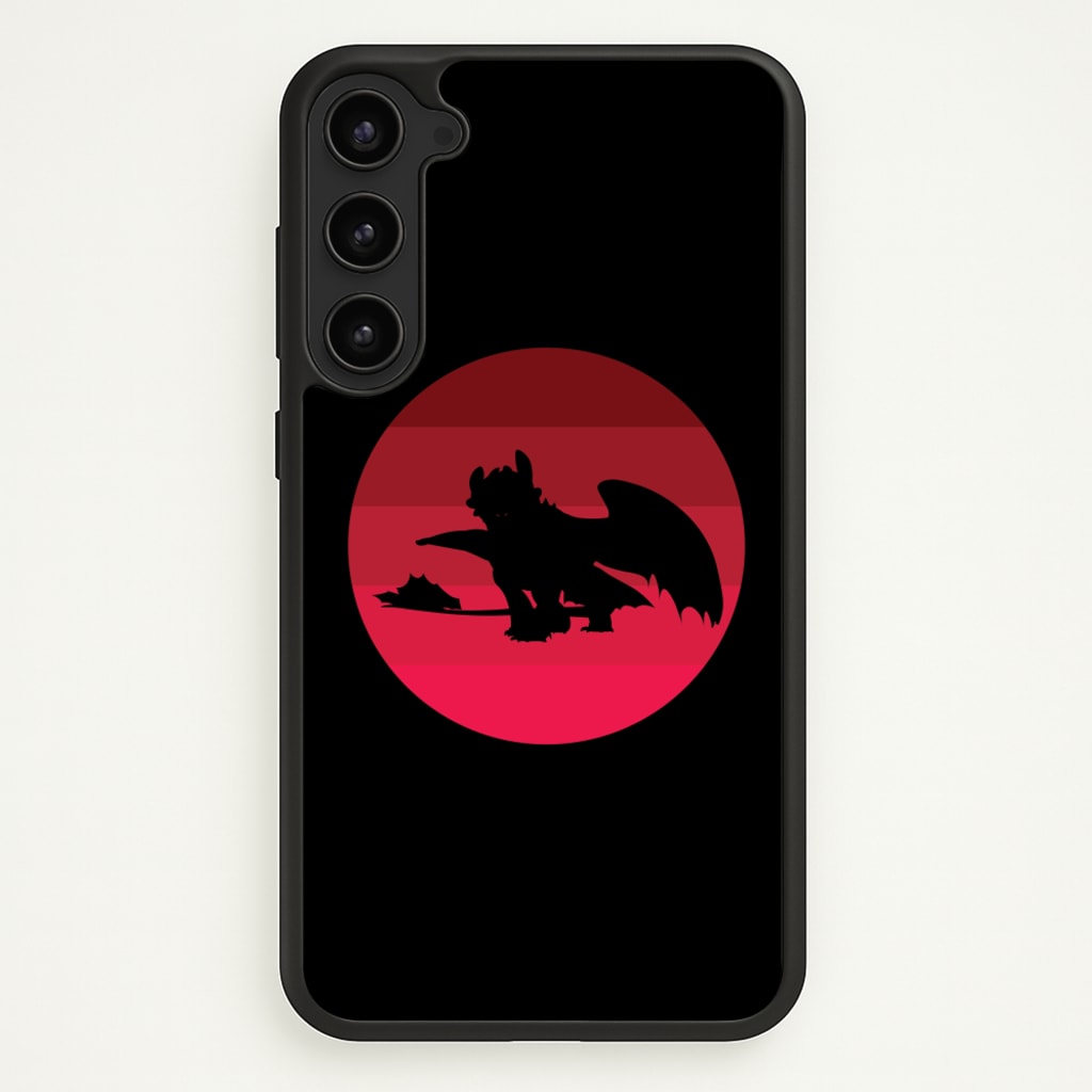 Red Sunset Dragon - How To Train Your Dragon Phone Case for Galaxy S23
