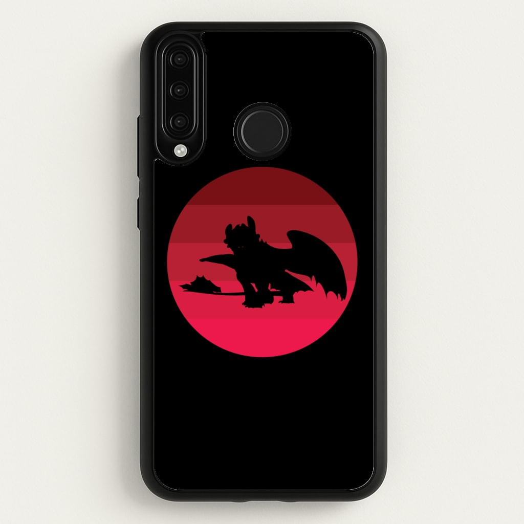 Red Sunset Dragon - How To Train Your Dragon Phone Case for Huawei P30 Lite
